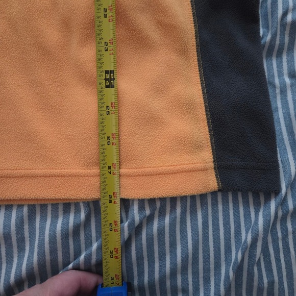 Columbia‎ Mens Fleece Pullover Jacket Yellow Black Outdoors Small S - Picture 8 of 9